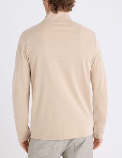 1/4 ZIP INTERLOCK PIQUE PULLOVER 4