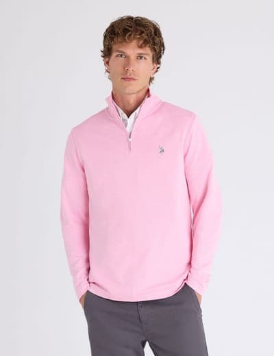 1/4 ZIP INTERLOCK PIQUE PULLOVER 8