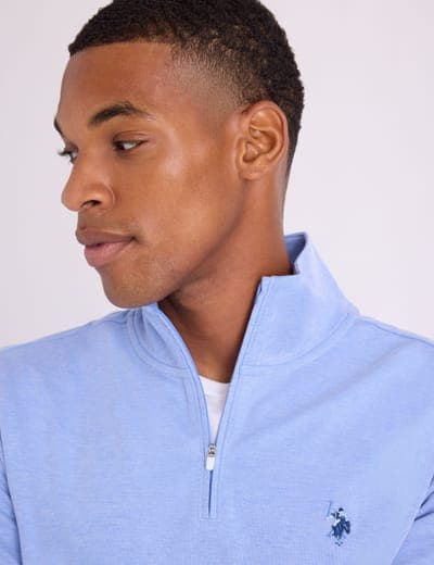 1/4 ZIP INTERLOCK PIQUE PULLOVER 14
