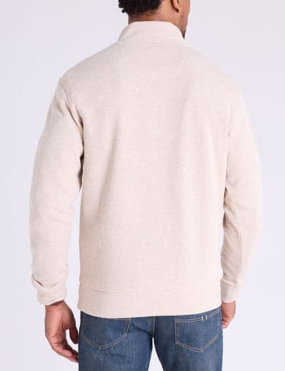 1/4 ZIP MOCK NECK FLATBACK PULLOVER 8