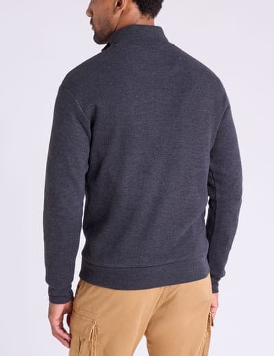 1/4 ZIP MOCK NECK FLATBACK PULLOVER 5