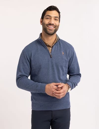 1/4 ZIP MOCK NECK FLATBACK PULLOVER 7