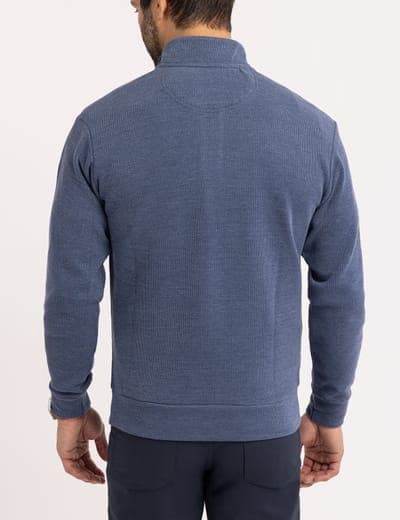 1/4 ZIP MOCK NECK FLATBACK PULLOVER 10