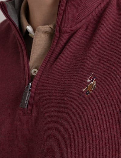1/4 ZIP MOCK NECK FLATBACK PULLOVER 13