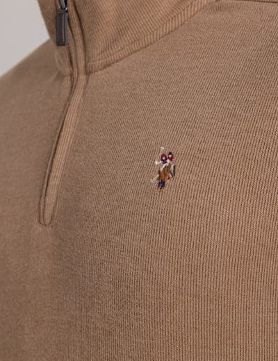 1/4 ZIP MOCK NECK FLATBACK PULLOVER 23