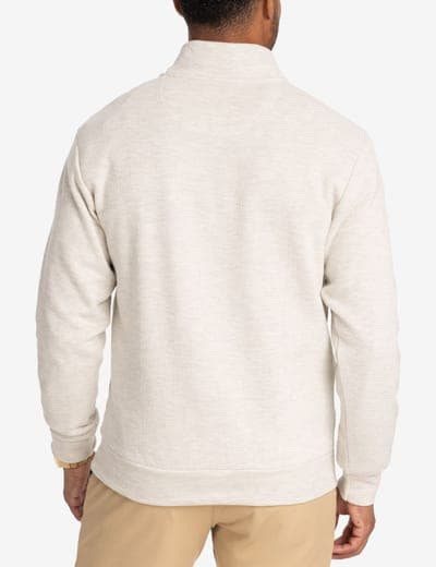 1/4 ZIP MOCK NECK FLATBACK PULLOVER 32