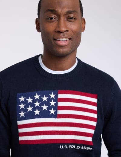 FLAG CREW NECK SWEATER 3