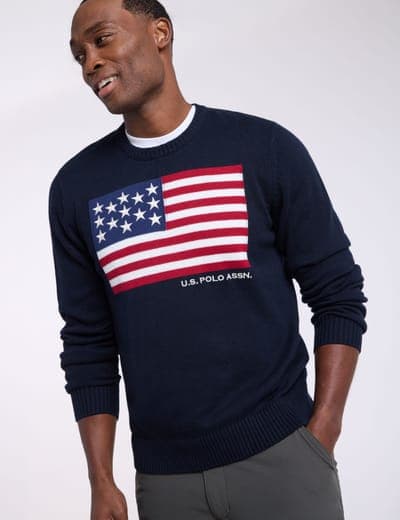 FLAG CREW NECK SWEATER 4