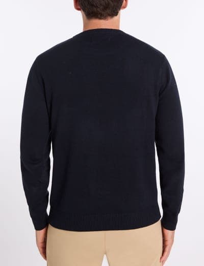 SIGNATURE STRIPE COTTON CREW NECK SWEATER 6