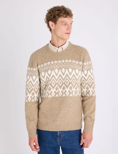 FAIRISLE CREW NECK SWEATER 3