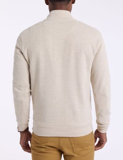 1/4 ZIP MOCK NECK FLATBACK PULLOVER 11