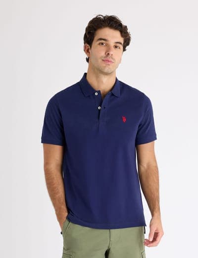 SOLID PIQUE SMALL LOGO POLO SHIRT 5
