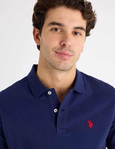 SOLID PIQUE SMALL LOGO POLO SHIRT 6