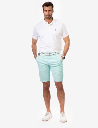 SOLID PIQUE SMALL LOGO POLO SHIRT 12