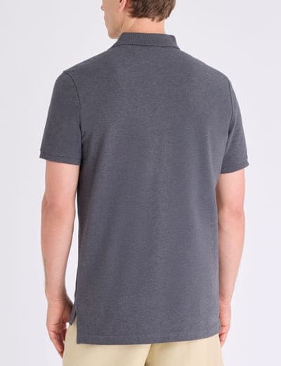SOLID PIQUE SMALL LOGO POLO SHIRT 16