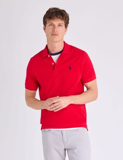 SOLID PIQUE SMALL LOGO POLO SHIRT 17