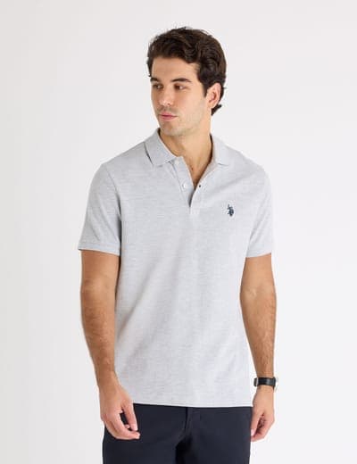 SOLID PIQUE SMALL LOGO POLO SHIRT 22