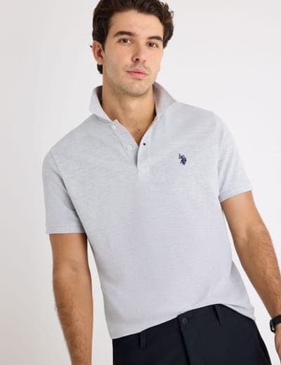 SOLID PIQUE SMALL LOGO POLO SHIRT 24