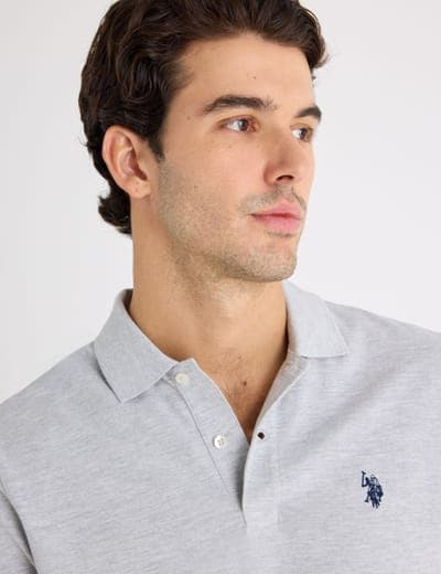 SOLID PIQUE SMALL LOGO POLO SHIRT 25