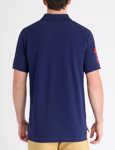 MULTI COLOR BIG LOGO SOLID POLO SHIRT 8