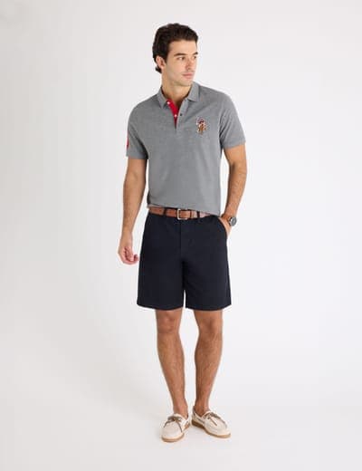 MULTI COLOR BIG LOGO SOLID POLO SHIRT 10