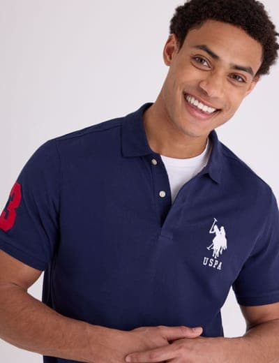 BIG LOGO SOLID POLO SHIRT 1