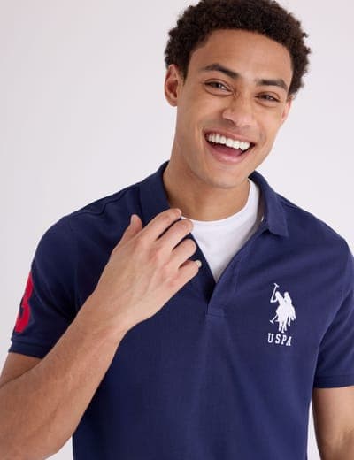 BIG LOGO SOLID POLO SHIRT 3
