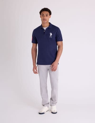 BIG LOGO SOLID POLO SHIRT 4