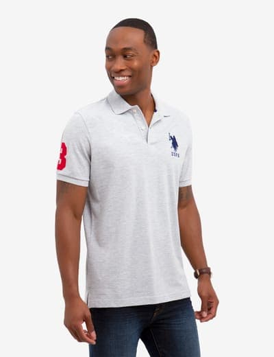 BIG LOGO SOLID POLO SHIRT 6