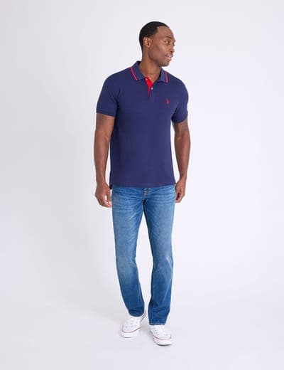 SLIM FIT STRETCH SOLID PIQUE POLO SHIRT 9