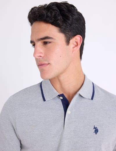 SLIM FIT STRETCH SOLID PIQUE POLO SHIRT 11