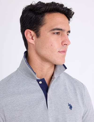 SLIM FIT STRETCH SOLID PIQUE POLO SHIRT 12