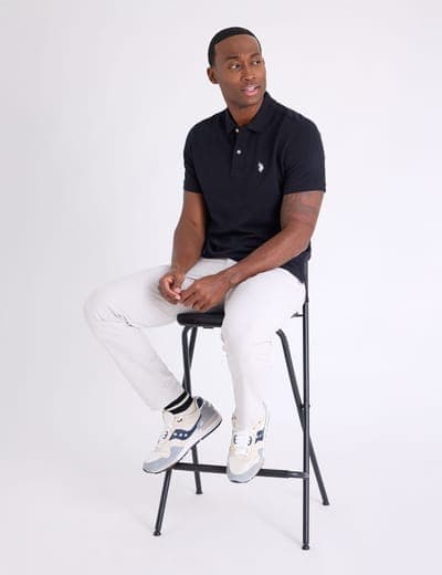 SLIM FIT SOLID PIQUE POLO SHIRT 5