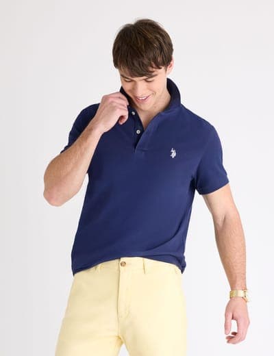 SLIM FIT SOLID PIQUE POLO SHIRT 9