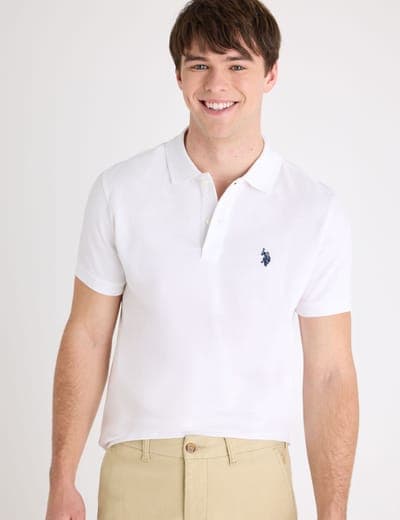 SLIM FIT SOLID PIQUE POLO SHIRT 14