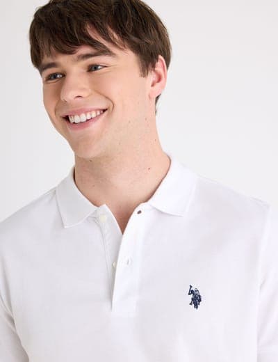 SLIM FIT SOLID PIQUE POLO SHIRT 16