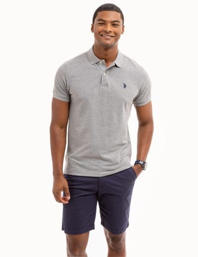 SLIM FIT SOLID PIQUE POLO SHIRT 18