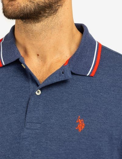 SLIM FIT TIPPED INTERLOCK POLO SHIRT 2