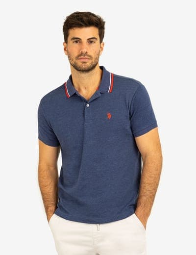 SLIM FIT TIPPED INTERLOCK POLO SHIRT 3