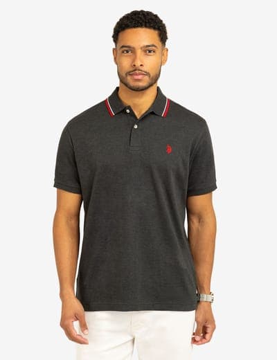 SLIM FIT TIPPED INTERLOCK POLO SHIRT 15