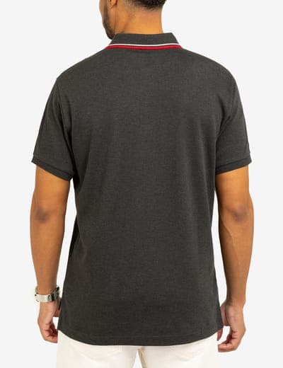 SLIM FIT TIPPED INTERLOCK POLO SHIRT 18