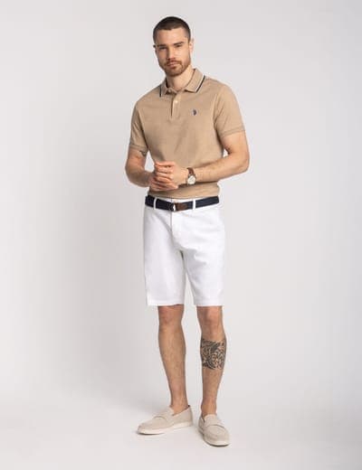 SLIM FIT TIPPED INTERLOCK POLO SHIRT 24