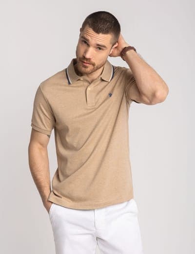 SLIM FIT TIPPED INTERLOCK POLO SHIRT 23