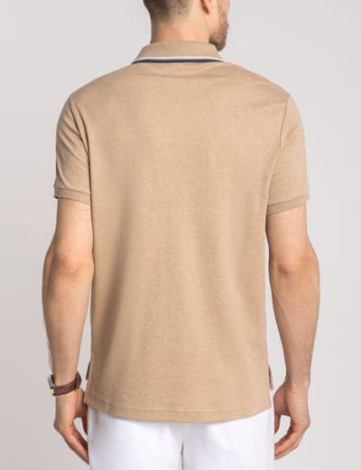 SLIM FIT TIPPED INTERLOCK POLO SHIRT 27