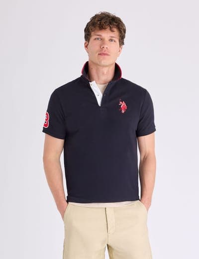 SLIM FIT BIG LOGO MULTI-TONAL POLO SHIRT 2