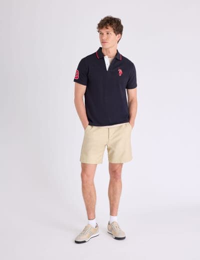 SLIM FIT BIG LOGO MULTI-TONAL POLO SHIRT 4