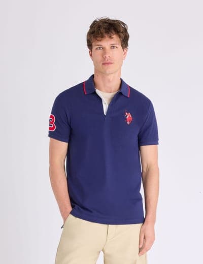 SLIM FIT BIG LOGO MULTI-TONAL POLO SHIRT 6