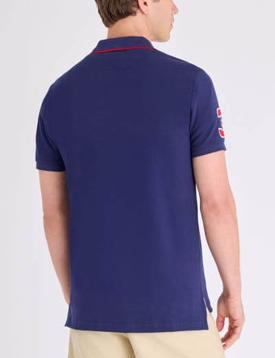 SLIM FIT BIG LOGO MULTI-TONAL POLO SHIRT 11