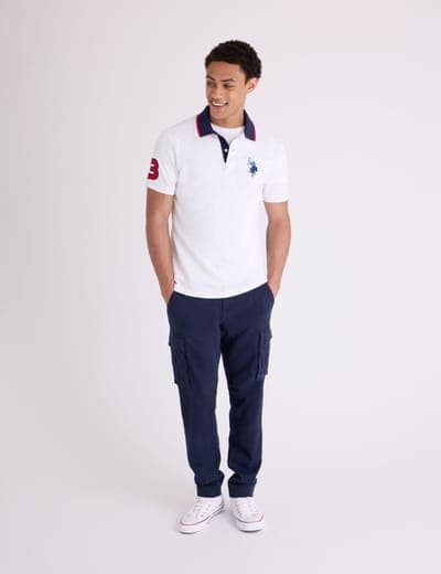 SLIM FIT BIG LOGO MULTI-TONAL POLO SHIRT 15