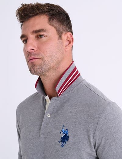 SLIM FIT BIG LOGO MULTI-TONAL POLO SHIRT 20